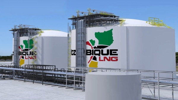 An artist's representation of the completed Mozambique LNG project at Afungi in conjunction with TotalEnergies in Mozambique's Cabo Delgado province. - Sputnik International