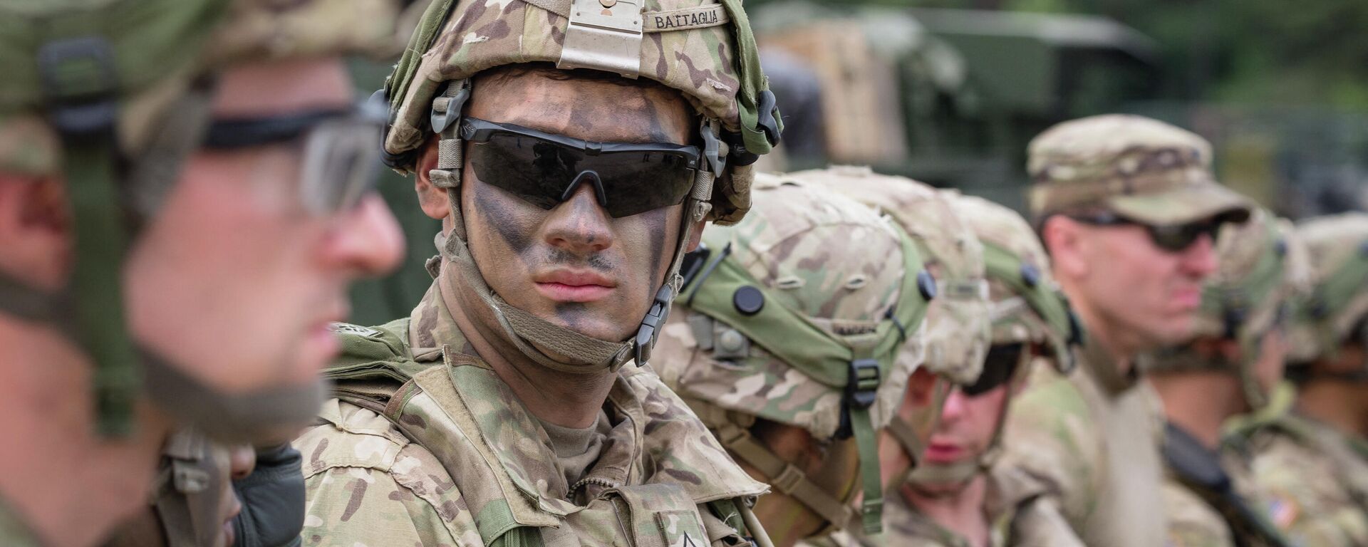 American Soldiers are seen during NATO Saber Strike military exercises on June 16, 2017 in Orzysz, Poland.  - Sputnik International, 1920, 02.02.2022