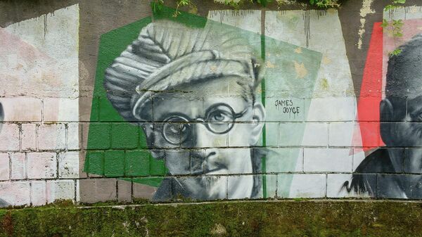 Graffito of Irish author James Joyce in Opatija, Croatia - Sputnik International