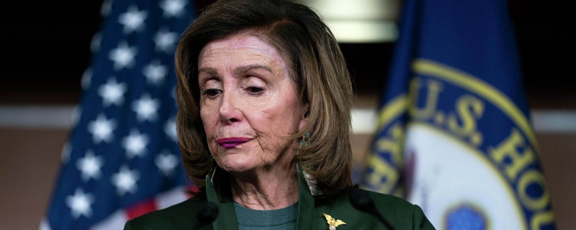 Speaker of the House Nancy Pelosi of Calif., pauses as she speaks during a news conference on Capitol Hill, Thursday, Feb. 3, 2022, in Washington - Sputnik International, 1920, 19.07.2022