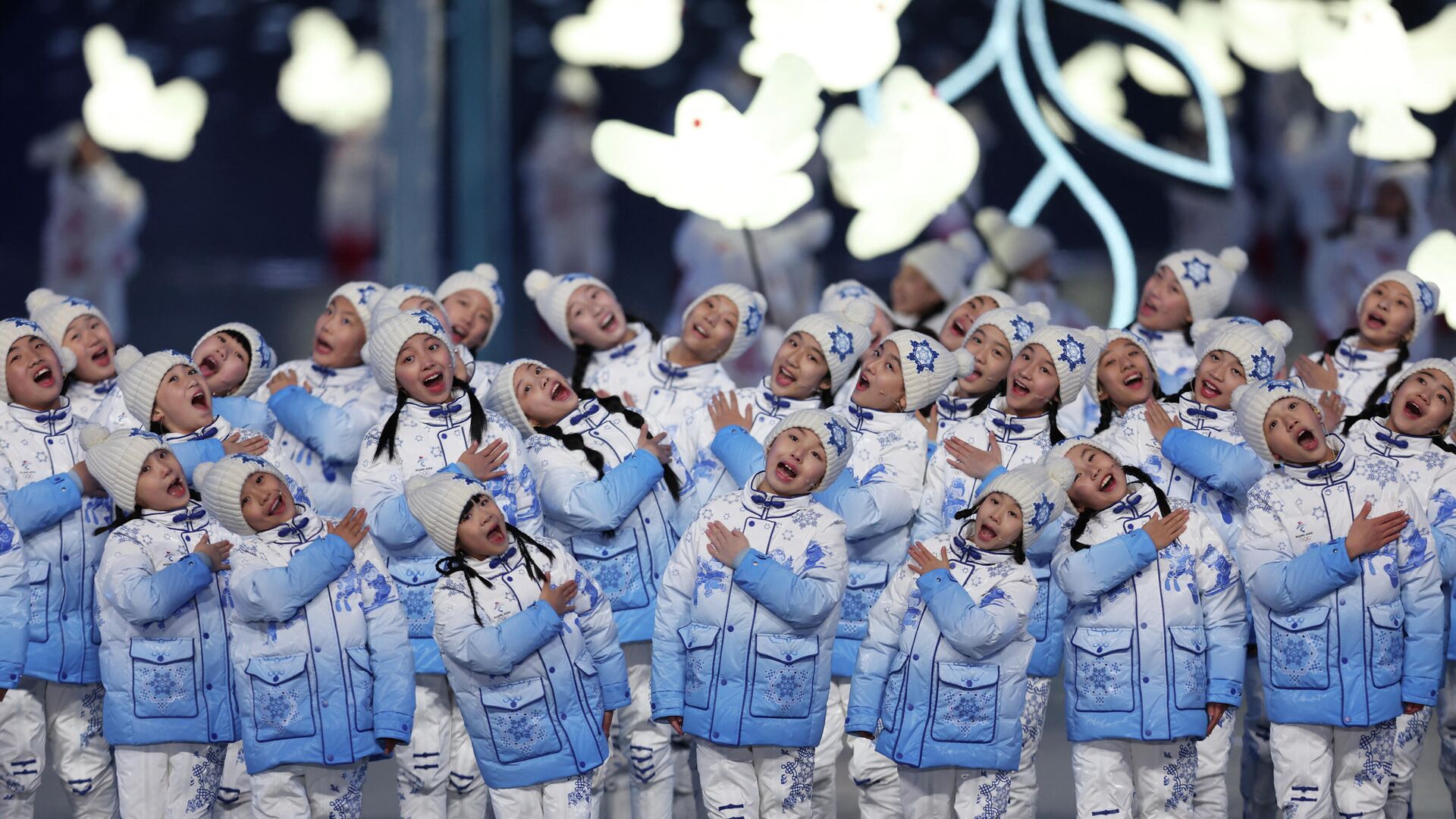 2022 Beijing Olympics - Opening Ceremony - National Stadium, Beijing, China - February 4, 2022. Performers during the opening ceremony.  - Sputnik International, 1920, 04.02.2022
