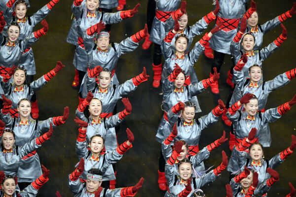 2022 Beijing Olympics - Opening Ceremony at the National Stadium, Beijing, China on 4 February 2022.  Performers during the opening ceremony. - Sputnik International