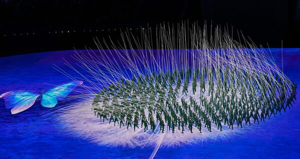 2022 Beijing Olympics - Opening Ceremony at the National Stadium, Beijing, China on 4 February 2022. Performers at the opening ceremony. - Sputnik International