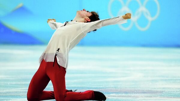 Mark Kondratiuk of the Russian Olympic Committee performing at the 2022 Beijing Olympics. - Sputnik International