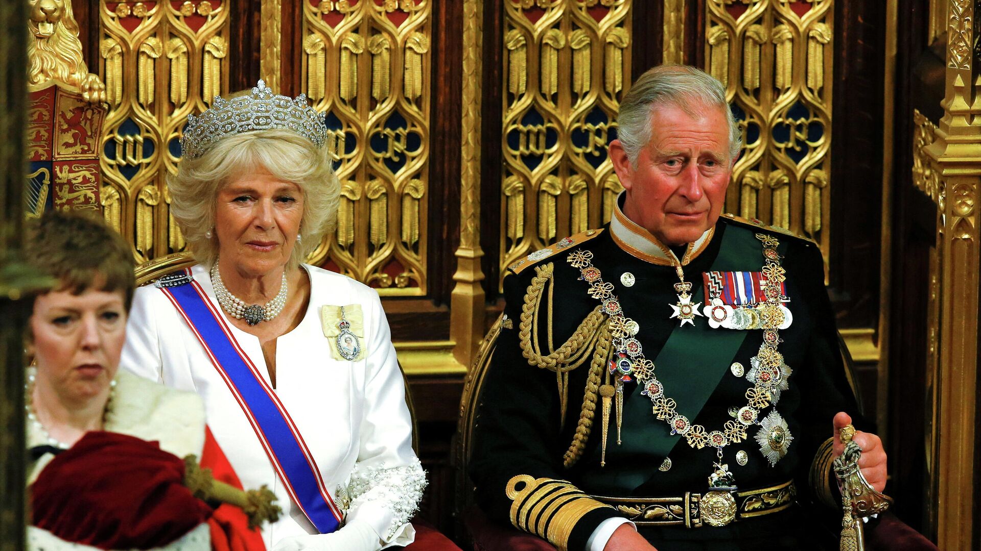 FILE PHOTO: Britain's Prince Charles and Camilla, Duchess of Cornwall, wait for Queen Elizabeth to deliver her speech during the State Opening of Parliament in London - Sputnik International, 1920, 06.02.2022