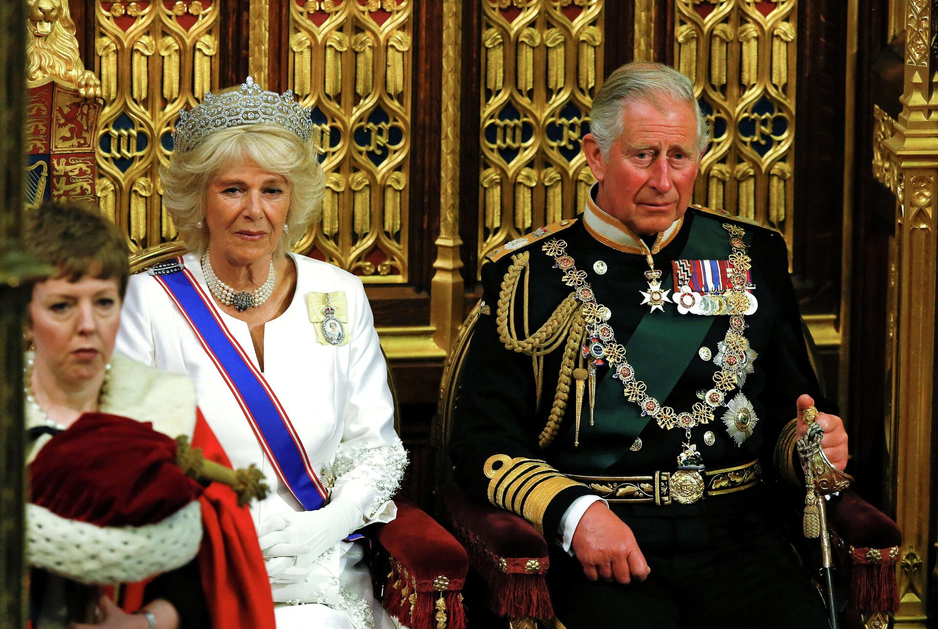 FILE PHOTO: Britain's Prince Charles and Camilla, Duchess of Cornwall, wait for Queen Elizabeth to deliver her speech during the State Opening of Parliament in London - Sputnik International, 1920, 20.02.2022