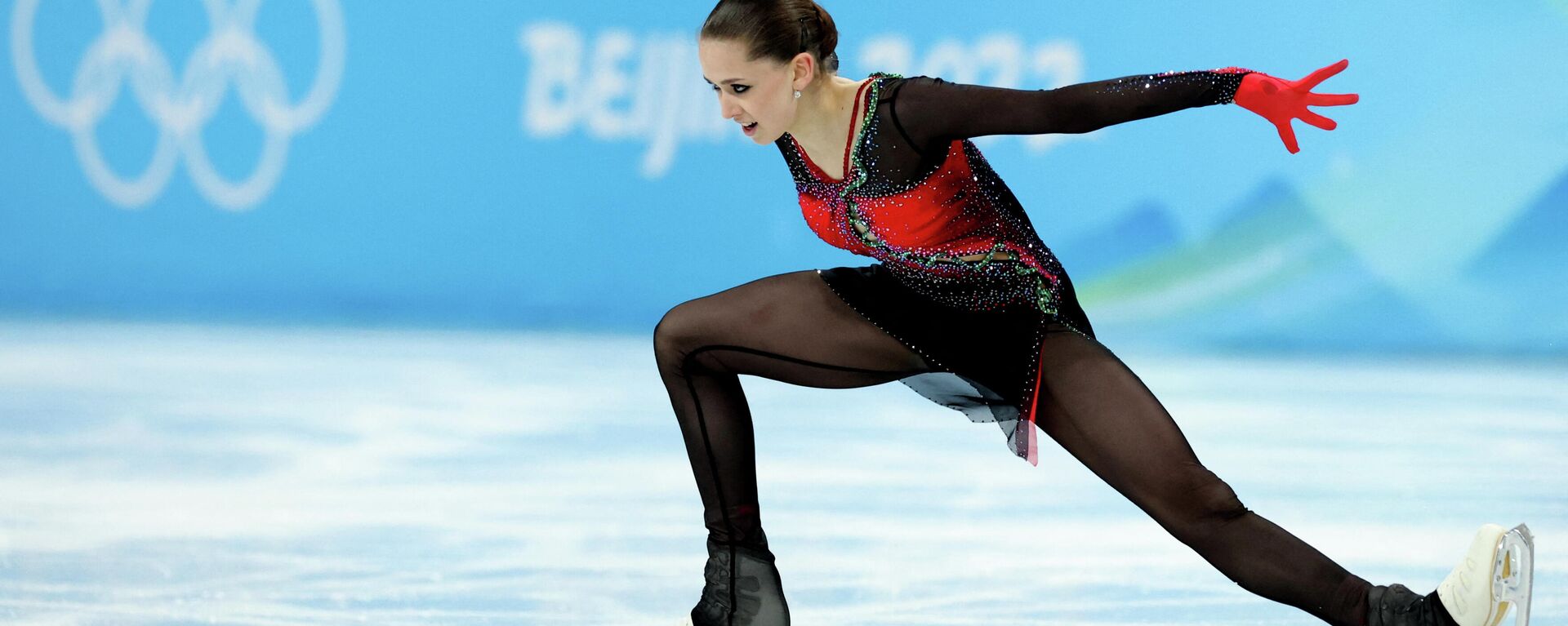 Women Single Skating. Kamila Valieva of the Russian Olympic Committee in action. 7 February 2022 - Sputnik International, 1920, 11.02.2022