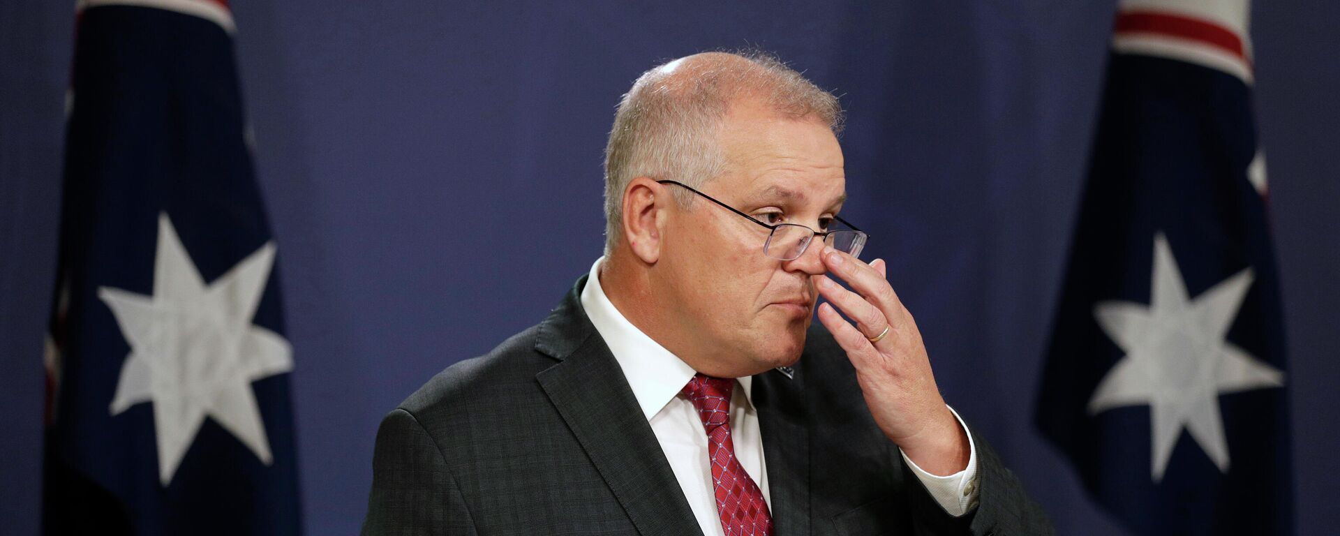 Australia's Prime Minister Scott Morrison speaks at a press conference in Sydney, Australia on April 27, 2021 - Sputnik International, 1920, 09.05.2022