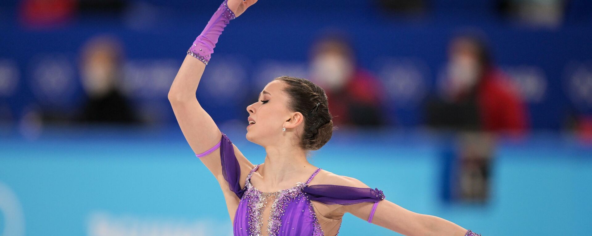 Russian skater Kamila Valieva performs her short program at the 2022 Olympic Games in Beijing - Sputnik International, 1920, 08.02.2022