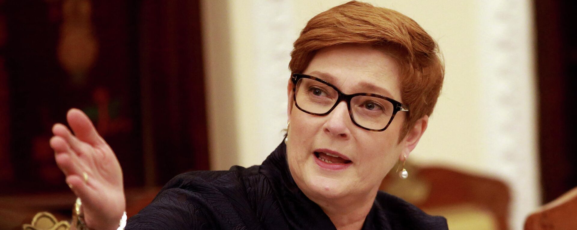 Australia's Foreign Minister Marise Payne takes part in a meeting with her Vietnamese counterpart Bui Thanh Son at the Government Guest House in Hanoi on November 9, 2021 - Sputnik International, 1920, 09.02.2022
