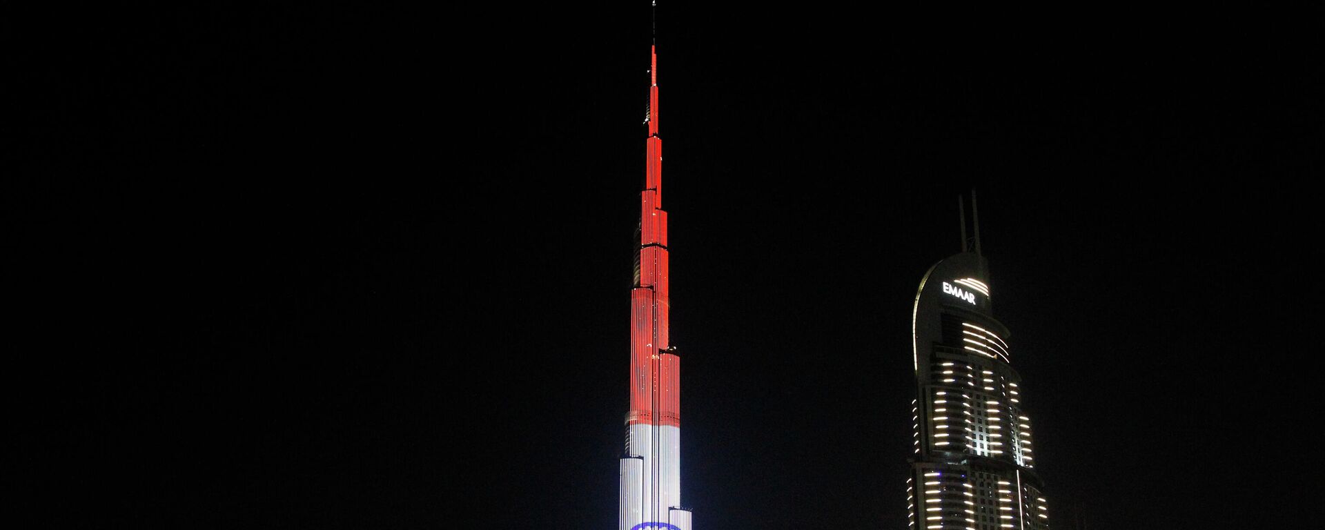 FILE - In this Feb. 10, 2018 file photo, the Burj Khalifa displays the flag of India to honor the visit of  Indian Prime Minister Narendra Modi, in Dubai, United Arab Emirates - Sputnik International, 1920, 10.02.2022