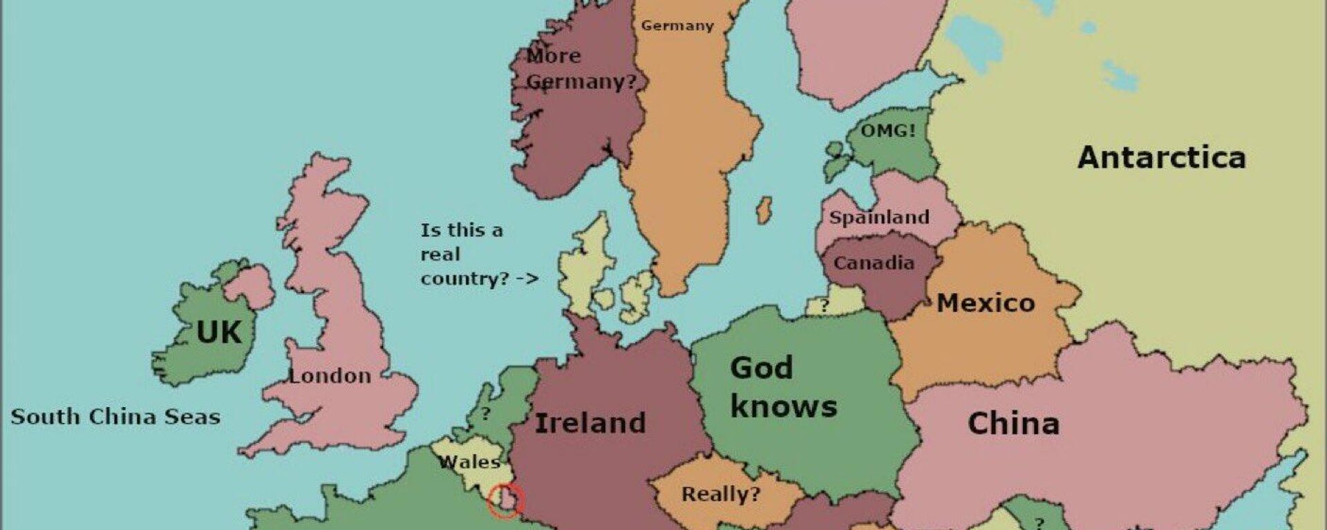 'Geography with Liz Truss' map from Twitter. - Sputnik International, 1920, 11.02.2022