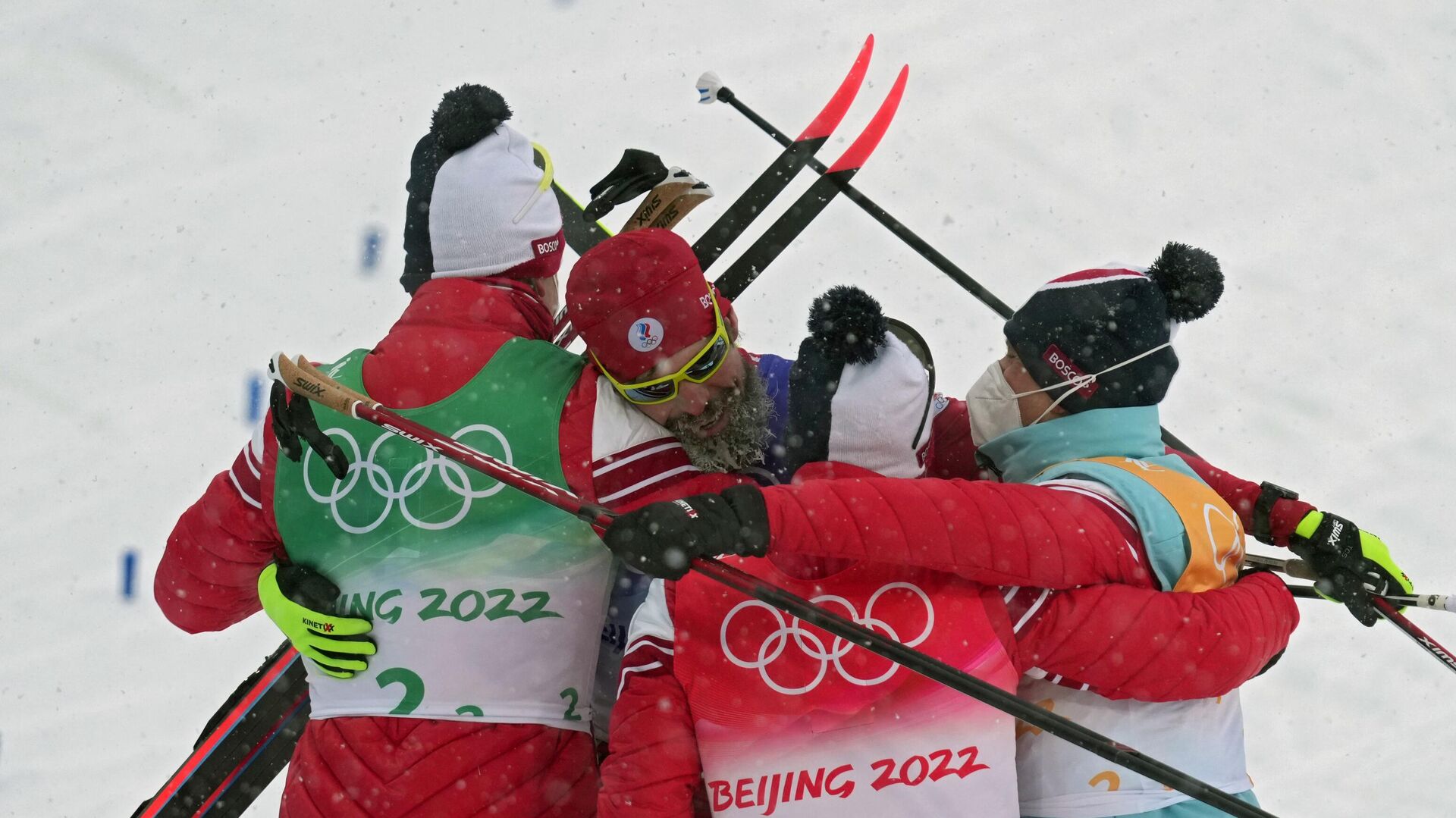 Russian Men's Cross-Country Skiing Team Wins Gold Medal in Olympics Relay, 13 February 2022 - Sputnik International, 1920, 13.02.2022