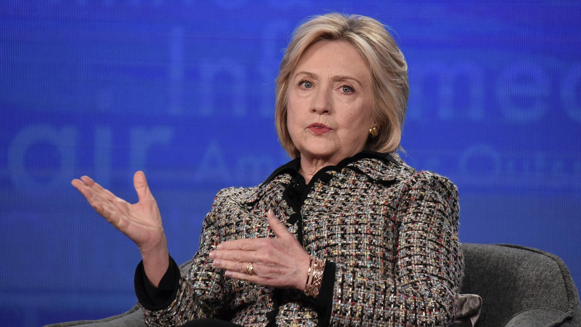 Hillary Clinton participates in the Hulu Hillary panel during the Winter 2020 Television Critics Association Press Tour, on Friday, Jan. 17, 2020, in Pasadena, Calif.  - Sputnik International, 1920, 14.02.2022