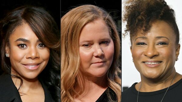 (COMBO) This combination of pictures created on February 15, 2022 shows Regina Hall on December 17, 2021 in Beverly Hills, California, Amy Schumer on December 04, 2021 in New York City and Wanda Sykes on February 25, 2020 in West Hollywood, California. - Next month's Oscars will be hosted by three doyennes of comedy, Wanda Sykes, Amy Schumer and Regina Hall, it was confirmed February 15, 2022, as organizers amp up efforts to lure viewers back to the ceremony - Sputnik International