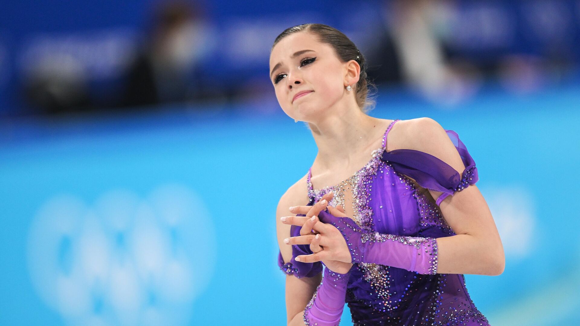 The Russian Olympic Committee's Kamila Valieva competes in the women's singles skating short programme during the Beijing 2022 Winter Olympic Games. - Sputnik International, 1920, 15.02.2022