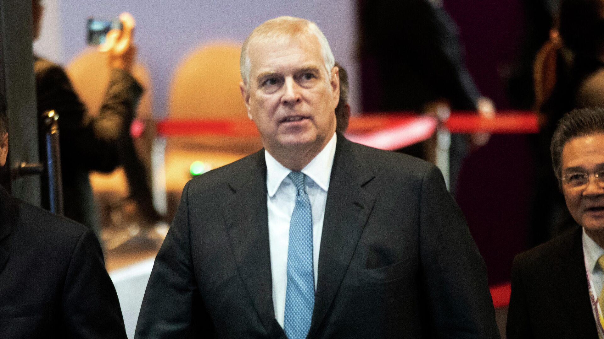 In this Nov. 3, 2019 file photo, Britain's Prince Andrew arrives at ASEAN Business and Investment Summit (ABIS) in Nonthaburi, Thailand. Prince Andrew wasn’t on trial in the Ghislaine Maxwell sex trafficking case, but her conviction is bad news for the man who is ninth in line to the British throne. (AP Photo/Sakchai Lalit, file) - Sputnik International, 1920, 16.02.2022