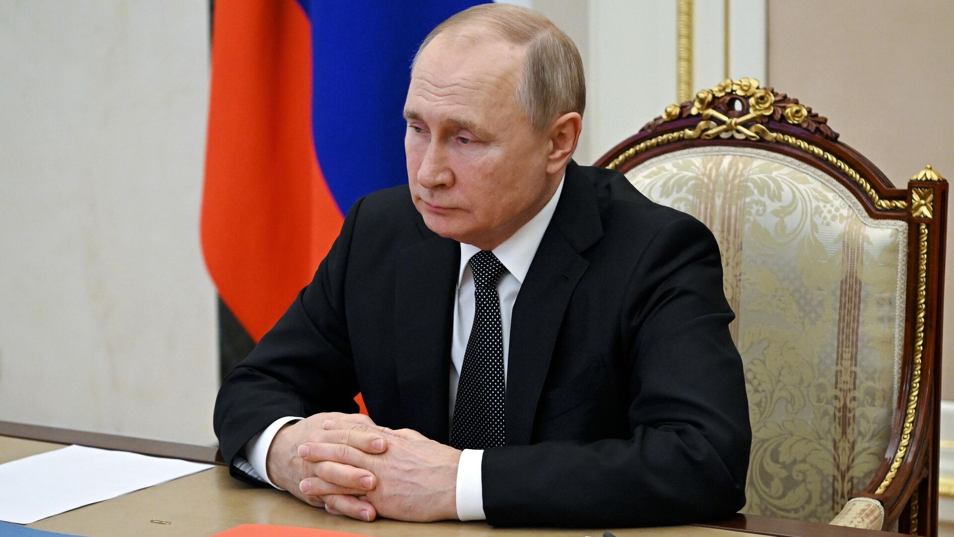 Vladimir Putin meets with Russian Security Council, 18 February 2022. - Sputnik International, 1920, 01.03.2022