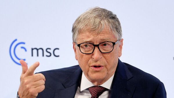 American businessman Bill Gates gestures during the annual Munich Security Conference, in Munich, Germany February 18, 2022. - Sputnik International