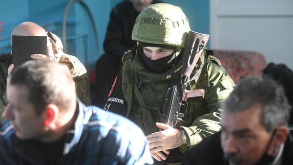 A general mobilisation in Donetsk People's Republic, 19 February 2022.  - Sputnik International