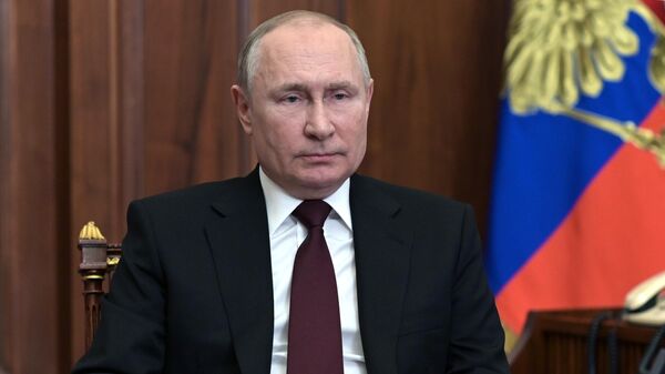 Russian President Vladimir Putin, 21 February 2022 - Sputnik International