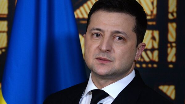 Ukrainian President Volodymyr Zelensky  - Sputnik International