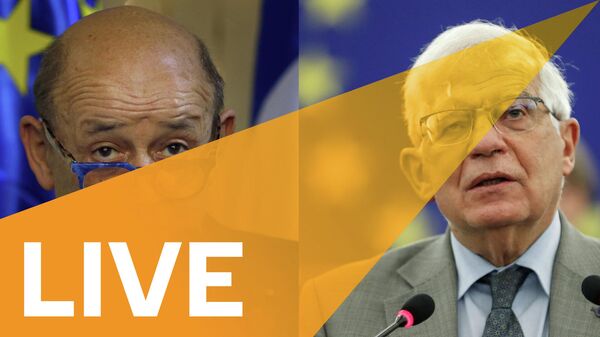 French FM Le Drian Holds Presser With EU's Borrell After Forum for Cooperation in Indo-Pacific - Sputnik International
