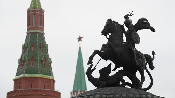 Statue of George the Victorious on Manezhnaya Square - Sputnik International