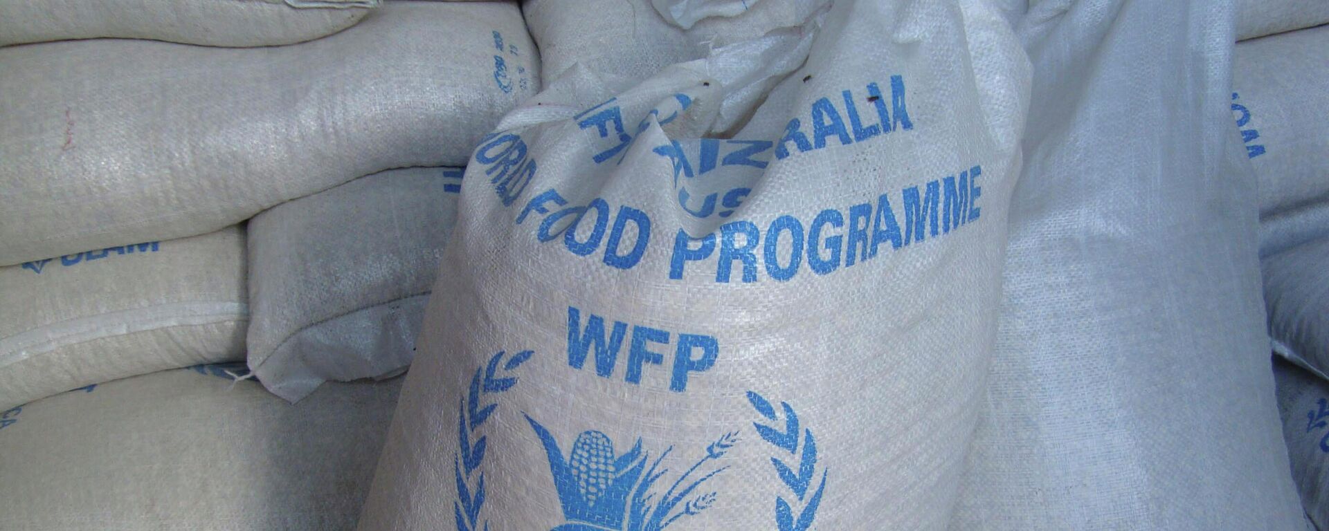 In this photo of Monday, Aug. 8, 2011 sacks of World Food Program, WFP, food is seen on a truck before being dropped off for storage in warehouses in the former Somali water agency that runs the biggest sell off of food aid in Mogadishu. - Sputnik International, 1920, 18.09.2023