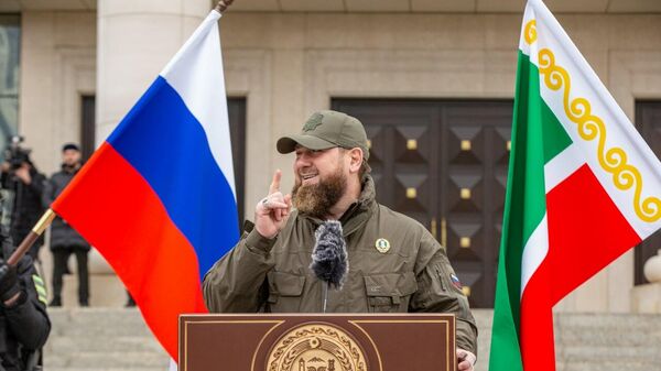 Head of the Chechen Republic Ramzan Kadyrov during a parting word to Russian servicemen in Grozny. - Sputnik International