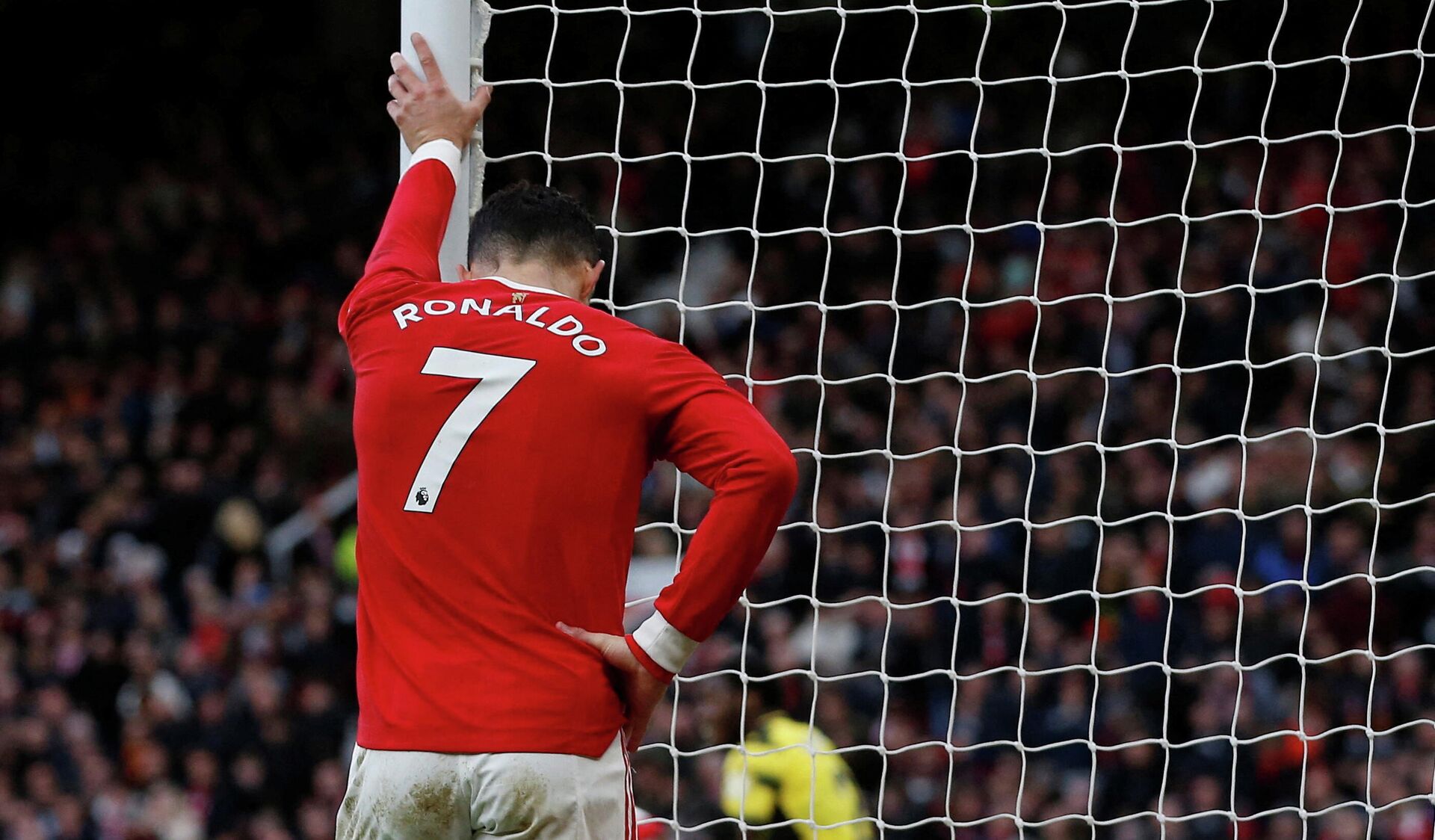 Soccer Football - Premier League - Manchester United v Watford - Old Trafford, Manchester, Britain - February 26, 2022 Manchester United's Cristiano Ronaldo reacts after missing a chance to score - Sputnik International, 1920, 07.03.2022