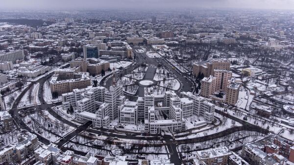 An aerial view on the center of Kharkov, Ukraine's second-largest city, Saturday, Jan. 29, 2022 - Sputnik International