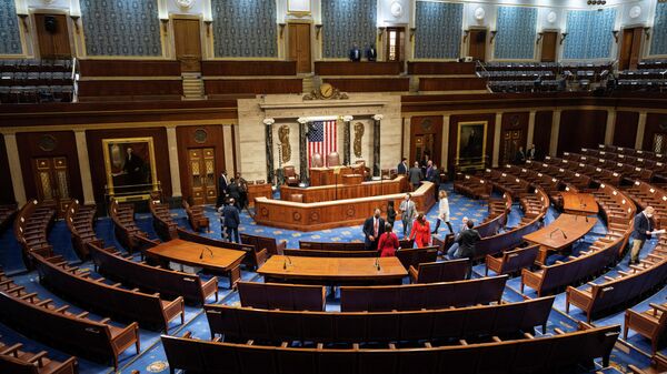The U.S. House of Representatives ahead of President Joe Biden's first State of the Union Address in the U.S. Capitol in Washington, DC, U.S, March 1, 2022. - Sputnik International