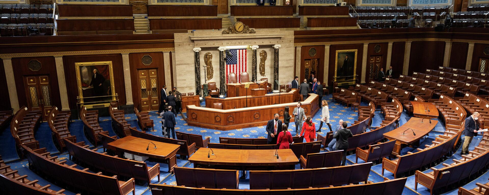 The U.S. House of Representatives ahead of President Joe Biden's first State of the Union Address in the U.S. Capitol in Washington, DC, U.S, March 1, 2022. - Sputnik International, 1920, 02.03.2022