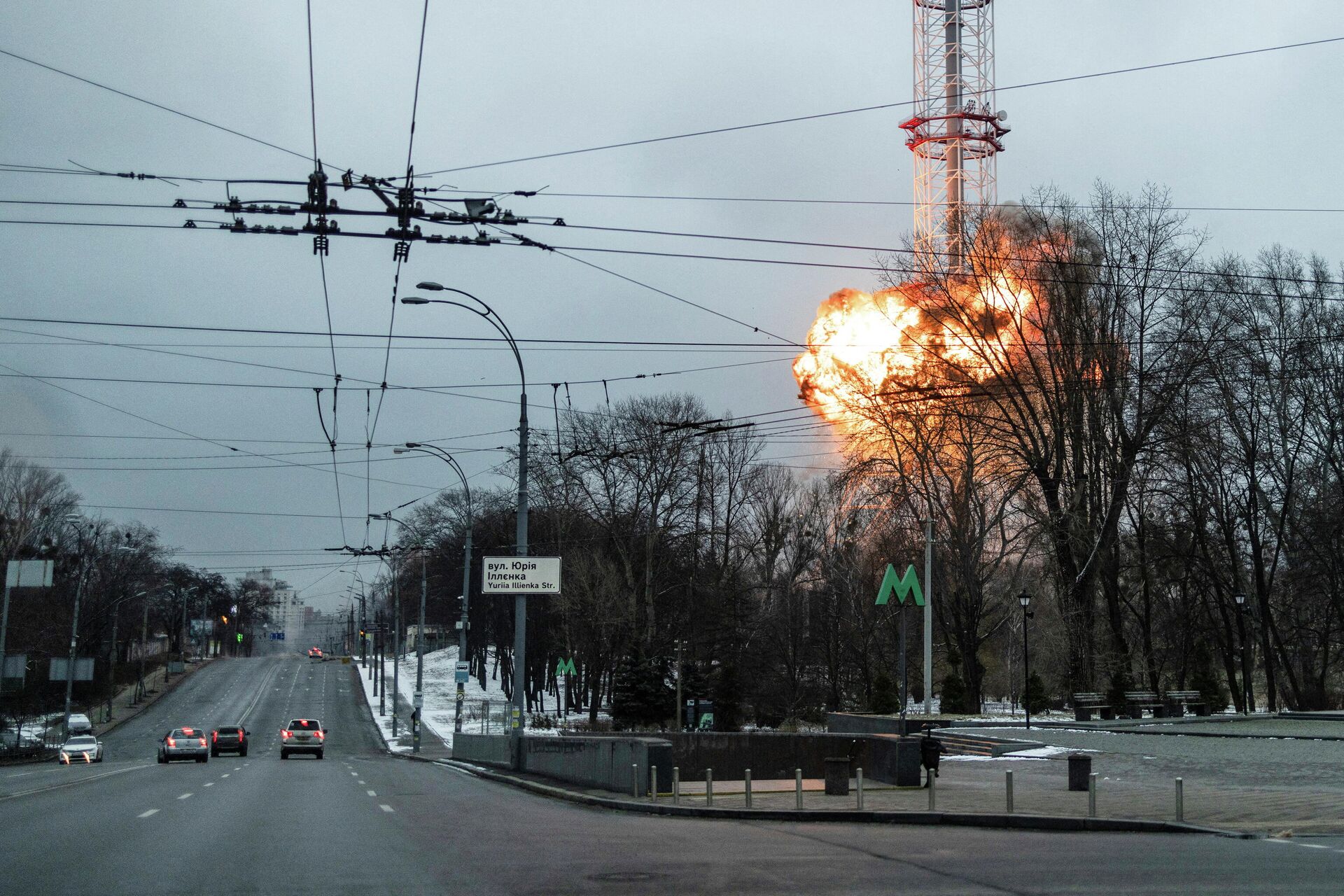 A blast is seen in the TV tower in Kiev amid Russia's special operation in Ukraine - Sputnik International, 1920, 03.03.2022