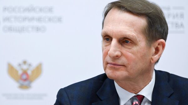 The head of the Russian Foreign Intelligence Service (SVR), Sergei Naryshkin - Sputnik International