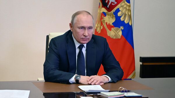 Russian President Vladimir Putin during his address to Russian Security Council - Sputnik International
