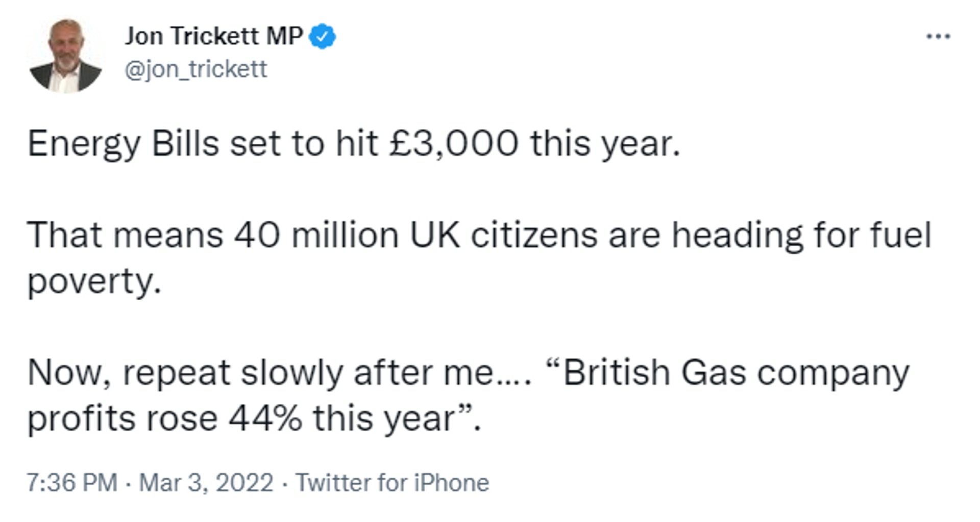 British MP Jon Trickett accuses British Gas of profiteering - Sputnik International, 1920, 04.03.2022