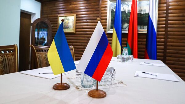 Round Three of Russia-Ukraine Talks in Belarus - Sputnik International
