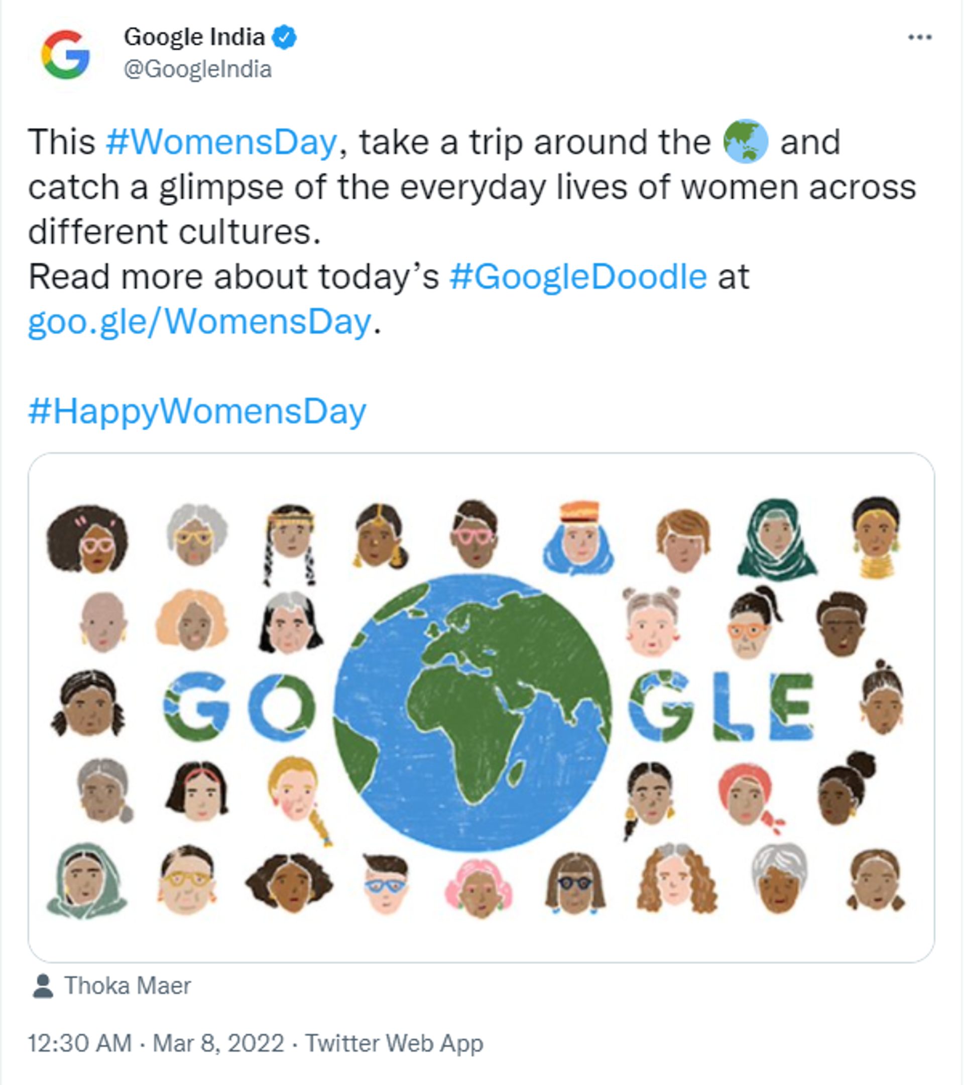 Google Doodle Celebrates International Women's Day Showcasing Women in Different Roles - Sputnik International, 1920, 08.03.2022