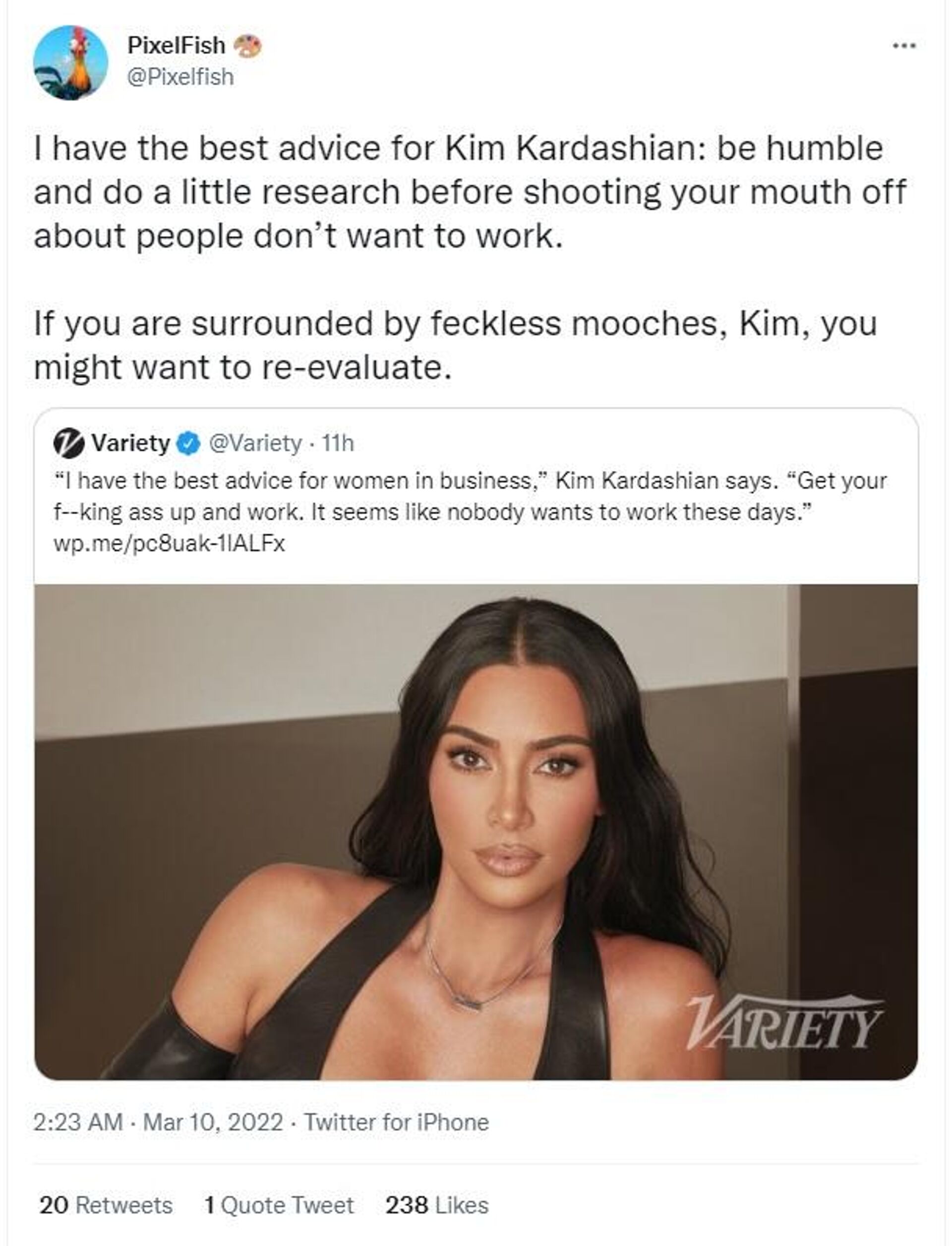 Netizen's reaction to Kim Kardashian's advice to women - Sputnik International, 1920, 10.03.2022