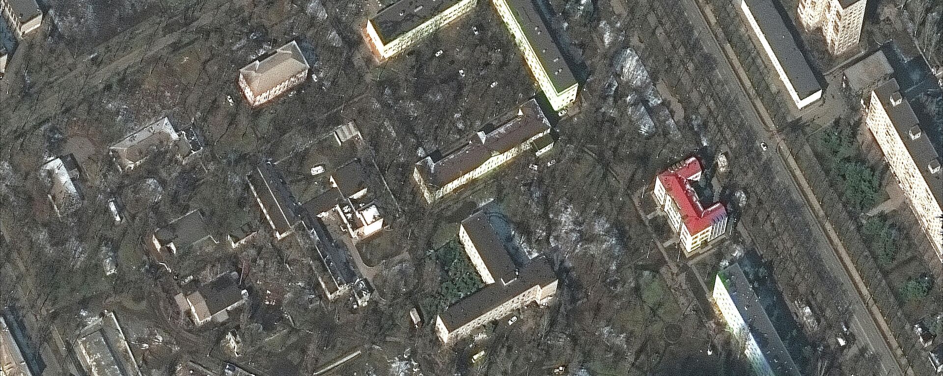 A satellite image shows children’s hospital and medical buildings before reported bombing, amid Russia's ongoing military operation in Ukraine, in Mariupol, Ukraine, March 9, 2022 - Sputnik International, 1920, 10.03.2022