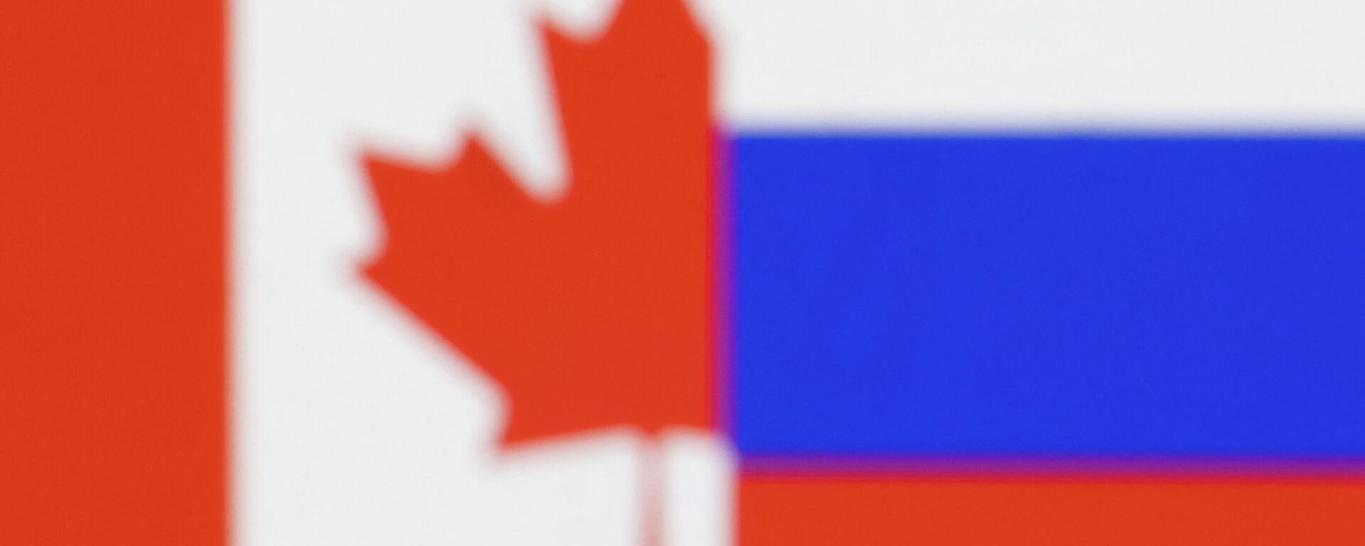 Plastic letters arranged to read Sanctions are placed in front the flag colors of Canada and Russia in this illustration taken February 28, 2022 - Sputnik International, 1920, 11.03.2022