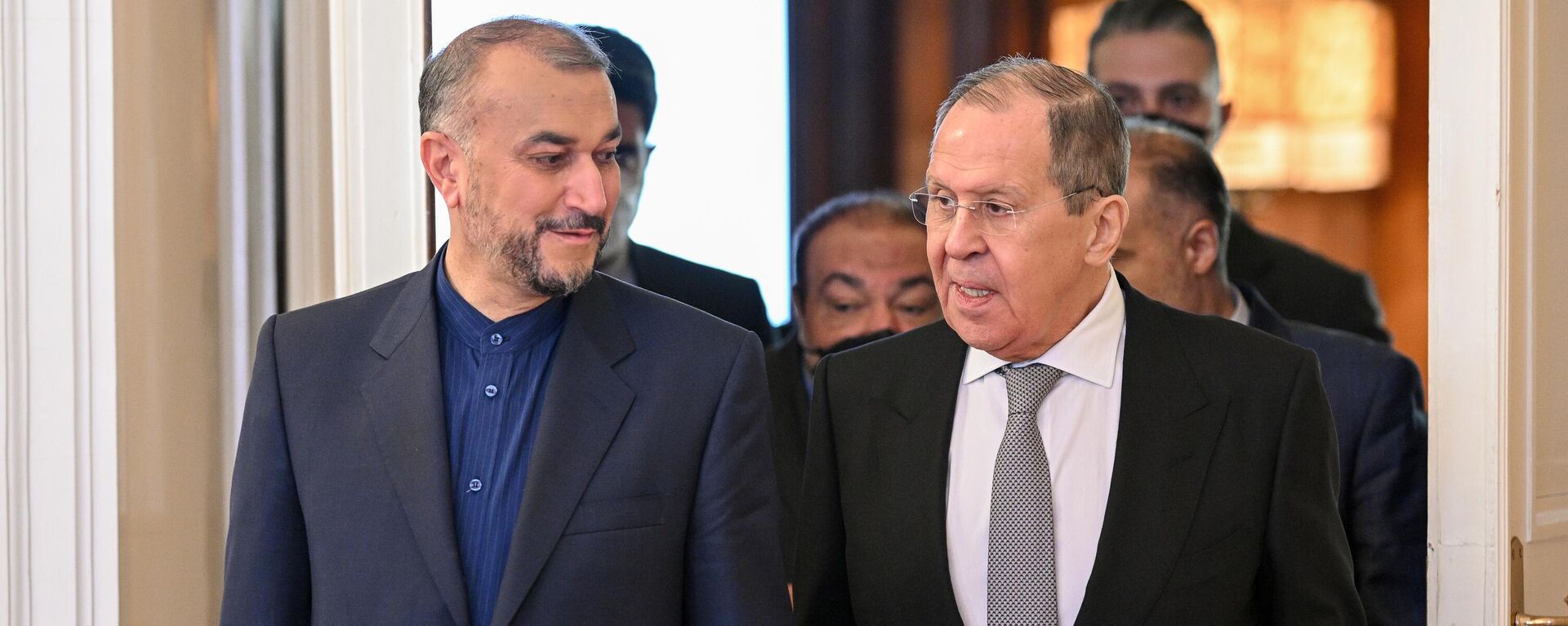 Russian and Iranian Foreign Ministers meet in Moscow. 15 March 2022. - Sputnik International, 1920, 15.03.2022