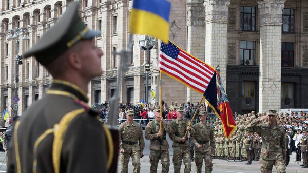 NATO soldiers during a parade to mark Independence Day in Kiev (File) - Sputnik International
