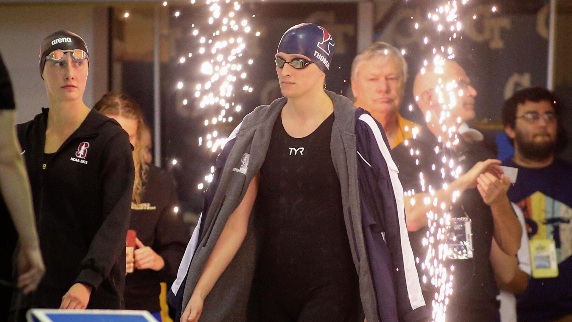 Mar 18, 2022; Atlanta, Georgia, USA; Penn Quakers swimmer Lia Thomas walks out before the 200 free at the NCAA Swimming & Diving Championships at Georgia Tech - Sputnik International, 1920, 19.03.2022