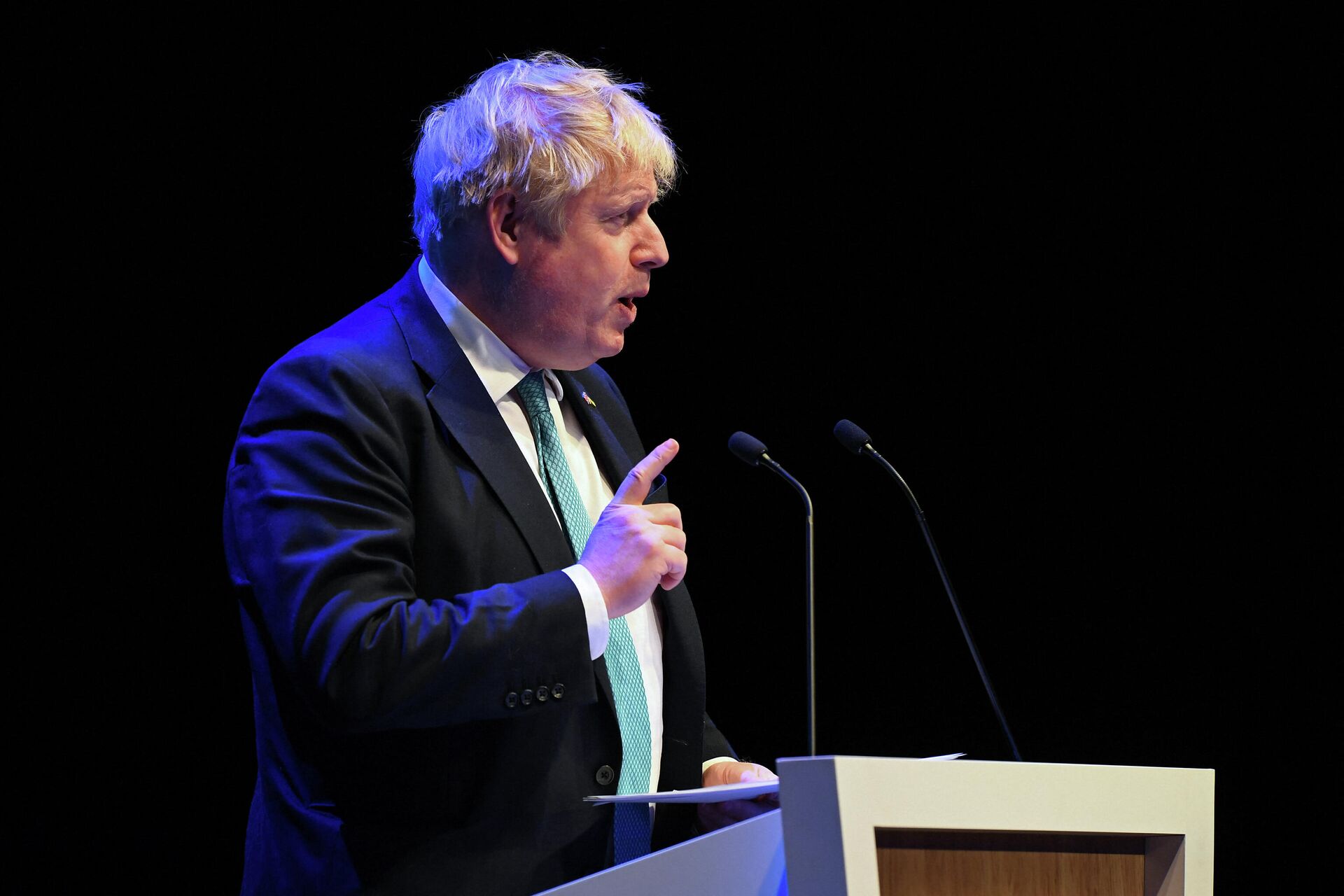 Britain's Prime Minister Boris Johnson speaks during the 2022 Scottish Conservatives Spring Conference at the Exhibition Centre in Aberdeen, north-east Scotland on March 18, 2022 - Sputnik International, 1920, 03.04.2022