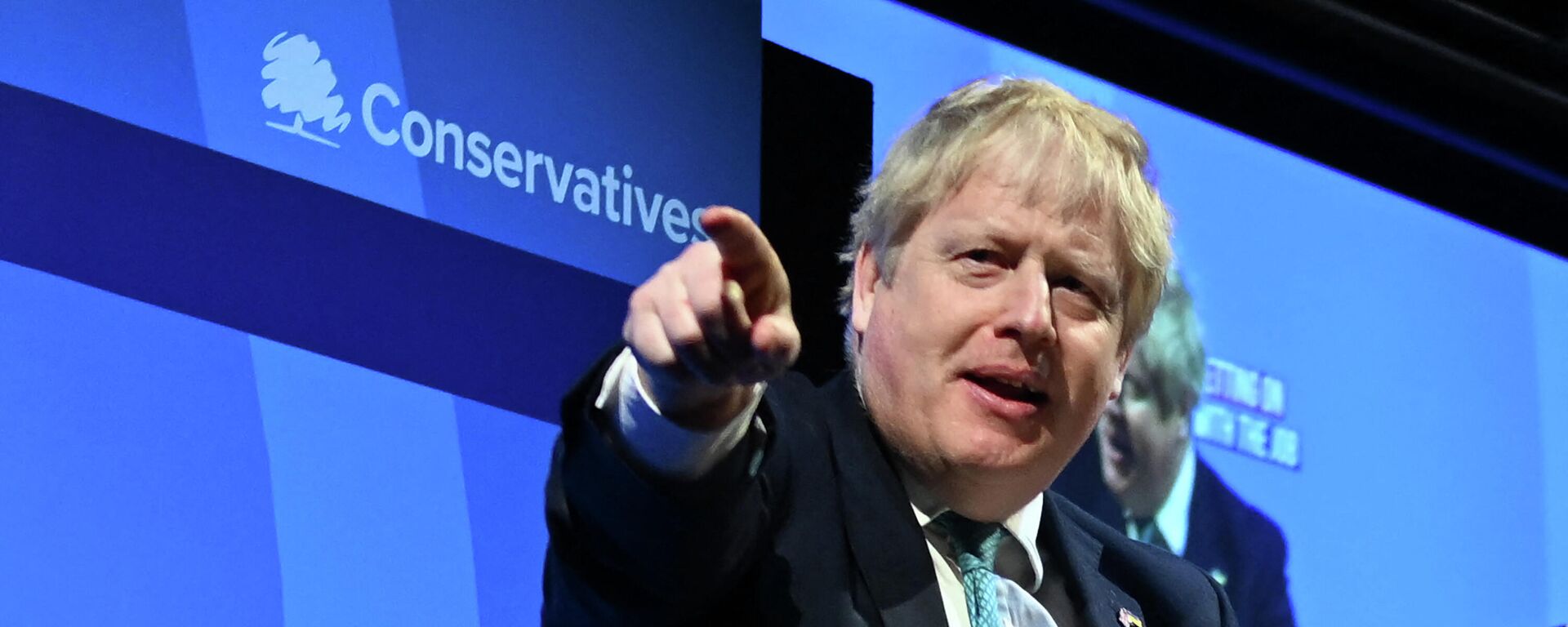 Britain's Prime Minister Boris Johnson speaks during the Conservative Party Spring Conference at Blackpool Winter Gardens in Blackpool, north-west England, on March 19, 2022 - Sputnik International, 1920, 14.04.2022
