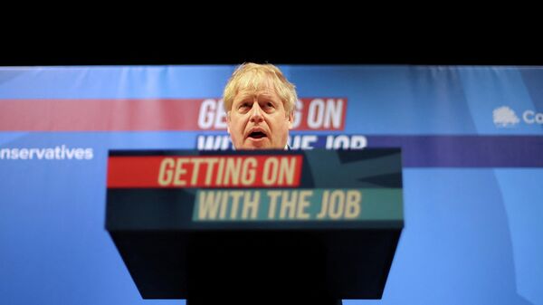 British Prime Minister Boris Johnson speaks at the Conservative Party Spring Conference in Blackpool, Britain March 19, 2022 - Sputnik International