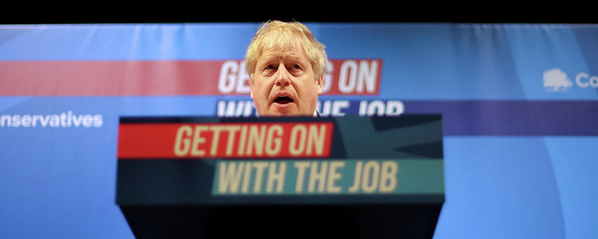 British Prime Minister Boris Johnson speaks at the Conservative Party Spring Conference in Blackpool, Britain March 19, 2022 - Sputnik International, 1920, 20.03.2022
